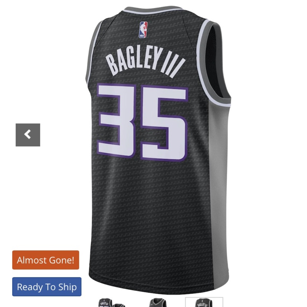 Sacramento Kings Statement Edition Adult jersey #35 Marvin Bagley III